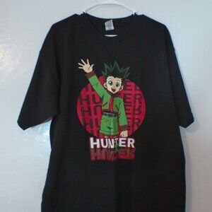 Hunter x Hunter Gon Freecss Anime Graphic T-Shirt Black XL Cotton Tee